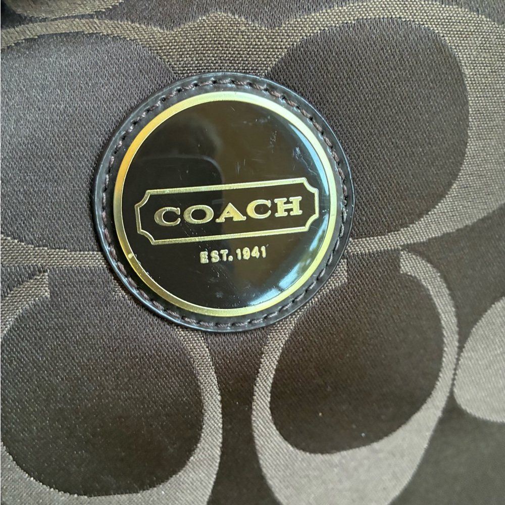 Coach Signature Chocolate Brown Crossbody Bag - Picture 4 of 7